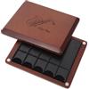 OFFSCH Custodia per Ance Clarinetto, Doppio Lato, Fino a 10 Pezzi, Legno Marrone