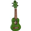 Ortega Guitars Sopranino Tiny Ukulele - Keiki K1 Series - Incisione Sea Turtle - verde foresta (K1-GR)