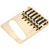 Dilwe Telecaster Chitarra Bridge, Metal Guitar Bridge con Chiave a Vite per TL Tele Telecaster Chitarra Elettrica con Pickup Single coil (oro)