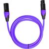 rockible Cavo XLR Maschio-femmina a 3 Pin Ad Alta Sensibilità per Accessori per Microfono per Chitarra, Viola 3m