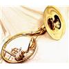 IM Sousaphone in ottone Sib, 55,9 cm, oro, stile moderno con finitura lucida e borsa per il trasporto