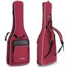 ROCKTILE Custodia semirigida per chitarra con tracolle a zaino - colore rosso