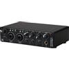 FUNFANG Scheda audio con interfaccia audio USB RHM 2 In 2 Out Audio Interface Sound Board con alimentazione phantom 48 V per la registrazione Mixer audio professionale e preamplificatore microfono porte