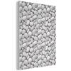 MuchoWow© Pannelli Decorativi Fonoassorbenti 60x80 cm Parete Quadri Isolamento Acustico Fonoassorbente Isolante Fonoisolanti Pannello Decorativo Insonorizzanti Bianco - Ciottoli - Liscio