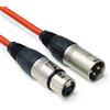 keepdrum MC-001XX - Cavo microfono XLR maschio/1 connettore XLR femmina (MC-001XX 10 m XLR rosso)