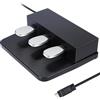 ATNEDCVH 3 pedali per tastiera digitale pianoforte, unità a 3 pedali compatibile per pianoforte elettrico Roland FP30 FP30X (nero)