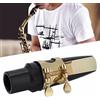 Mtlavishness Bocchino Per Sassofono Contralto Kit Bocchino ABS e Tappo e Fibbia in Metallo e Ance e Pad dei Denti per Sax Jazz Denti Pad Copertura Strumenti a Fiato Accessori Adatto Tenore Suono