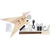 Rocktile Kit Chitarra Elettrica ZW-Style - Chitarra Elettrica Completa Fai-da-Te incl. elettronica - Corpo in tiglio, manico in acero, tastiera in palissandro 24 tasti, 2x Humbucker - Naturale