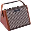 Sasuori AG-15A 15W Amplificatore per Chitarra Acustica Portatile Amplificatore BT Altoparlante Batteria Ricaricabile Incorporata Con Interfaccia Microfono