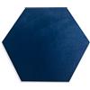 Keyhelm Pannello Fonoassorbente Fonopanel Torciopelo Esagonale da 14cm - Pacco da 10 Blu