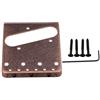 Yibuy 8.5x7.5x1cm Red Standard Series Telecaster 6 corde Bridge Square Flat Saddles per chitarra elettrica