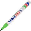 Artline EK700 sottile, 0.7 mm, corpo con clip da tasca e ricaricabile-pennarello indelebile, colore: alluminio/verde