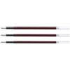 PILOT BRFV-10 - Set di 3 ricariche per penna a sfera ACROBALL a punta media, colore: Rosso