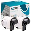specmark 2 rotoli di etichette singole compatibili con Brother DK-22205 etichette 62 mm x 30,48 m per tutte le stampanti di etichette QL QL-570 QL-700 QL-800
