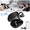 Homaskylynn Meacode Traduttore, Meacode Ai Translation Earbuds, Cuffie Traduzione Simultanea, Auricolari Traduttore Simultaneo, 144 Lingue, Funzione Offline, Ideali Per Viaggi/Affari/Apprendimento(Nero)