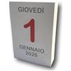 Agendepoint.it Calendario da Muro a Strappo 2026, Giornaliero 365 Giorni, A6 10x15 cm, Alta Qualità 80g, Montabile a Parete o Scrivania