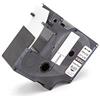 vhbw Cassetta nastro compatibile con 3M PL300, PL100, PL200 etichettatrice 5,5m x 24 mm nero su trasparente, poliestere