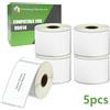 Printing Pleasure 5x Compatibile Rotolo 99014 54mm x 101mm Etichette adesive (Etichetta per rotolo: 220) per Dymo LabelWriter 4XL 450 400 330 320 310 Twin Turbo Duo Seiko SLP 450 400 200 120 100 Pro