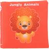 NIYANGLE Libro di Stoffa Morbido Tessuto Cotone Sicuro per Ragazzo Ragazza 0-6 Mesi 4 Pagine Riconoscimento Animali per Intrattenimento in Viaggio