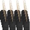 YAXIDAEVER 40Pcs Mini Lavagna Tag,Mini Segni Lavagna,Mini Appeso Lavagna Appesi in Legno,Legno Rettangolari Etichette Lavagna Cancellabile Piccola Per matrimoni, feste e decorazioni