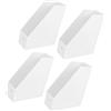 Gatuida Portadocumenti Verticale in Plastica Opaca Bianca 9x24x27 Cm, Organizer da Scrivania Multiuso 2 Pezzi per Ufficio e Casa, Portafile e Portariviste per Documenti e Cartelle