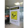 Displayshop Tasca Porta Poster Trasparente Adesiva da Vetro 50x70 cm