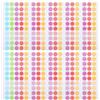 ELAYARD Etichette Adesive di Rinforzo Colorate Buchi per Proteggere Fogli, 10 Fogli in Pvc Autoadesivo per Decorare e Adesione Stabile, per Schede Comportamentali e Libri di Ricette
