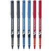 Pilot BX V5 Assortite Hi-Tecpoint Extra Fine Penna A Sfera 0.5mm Nib Tip Linea Di 0,3 Mm Larghezza (Confezione Da 6) 2 Blu'+2 Nero+2 Rosso