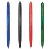 Pilot - Penna a sfera a scatto SUPER GRIP G punta media 1.0 confezione da 6 unità assortite. (1 blu + 3 nero + 1 rossa + 1 verde)