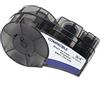 vhbw Cassetta nastro compatibile con Brady ID PAL, M210, M210-LAB, LABPAL etichettatrice 6,4m x 19,05 mm nero su trasparente, poliestere