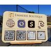 Pahdecor Multi QR Code Instagram Business Social Media Sign, Icona Cash App, QR Code Signs, Scan to Pay, CashApp PayPal Payment Sign, Small Business Payment Plaque, Pop Up Shop (giallo chiaro)