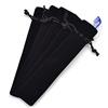 Bestowal Sacchetto a Forma di Penna a Sacchetto di Penna per Ufficio Portatile a Forma di Penna con Sacchetto a Penna in Velluto (Nero, 10Pcs)