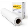 Generico Confezione 1 Rotolo Plotter 91cm x 50m - 90g/m² | Carta Bianca Professionale per Stampa Tecnica, CAD, GIS e Grafica | Superficie Liscia, Asciugatura Rapida | Foro 50mm, Ø 96mm