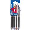 Pilot Set2Go Frixion Synergy Point Clicker, 0,5 mm, assortiti, confezione da 4, S2G571971