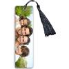 Mr. Gadgets Segnalibro con Nappina Personalizzabile con Foto-Scritta o loghi -15x4cm- (Personalizzato Foto solo Fronte Scritta solo Retro)