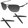 Acefrog 2 paia di gommini di ricambio per occhiali da sole Oakley Crosshair 2012 OO4060, Crosshair 1.0 2012 OO4005, OO4069, OO6014, colore nero, Nero , Taglia unica