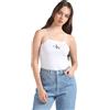 Calvin Klein Donna Body in Cotone Elasticizzato, Bianco (Bright White), S