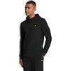 Lyle & Scott Felpa Cappuccio Pullover Coulisse Uomo - Nero Intenso - M