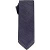 Remo Sartori - Cravatta Stretta Slim in Denim Jeans Blu con Impuntura, Made in Italy, Uomo