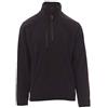 PAYPER Pirenei Felpa Pile da Lavoro Uomo Donna 100% Poliestere Mezza Chiusura Zip Elastici stringi Polso Tasca Frontale Nero (M)
