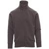 PAYPER Panama+ Felpa da Uomo a Manica Lunga Raglan Misto Cotone Chiusura Zip Intera Polsini Vita in Costina Elasticizzata Grigio Smoke (XL)