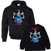 D&Vlab Coppia di Felpe Maglie di Padre in Figlio Idea Regalo per Il papà Squadre Tifosi Nero Blucerchiati