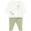 Mayoral COMPLETO TUTA MAGLIA GHETTINA NEONATA 01533 1533 15 ORIGINALE PE 2024 Taglia 1/2 mesi Colore Verde