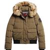 Superdry COAT EVEREST HOODED PUFFER Bomber Military Olive 10 Donna, Oliva militare, 42