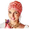 Christine Headwear HocSapphire Boho Spirit Turban Ikat Orange 3026-4026 | Turbante con Fodera in Bambù - Cappello Oncologico Donna | Sciarpa per chemioterapia | Taglia unica, arancione, Taglia unica