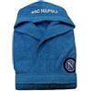 SSC NAPOLI Accappatoio originale SSC Napoli, con cappuccio, per adulti, taglia L per adulti