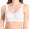 Selene, Reggiseno Donna Senza Ferretto e Imbottitura, con Coppe Decorate in Pizzo e Spalline Larghe Comfort, Collezione Alessia, Colore Bianco, Taglia 4C