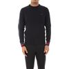 Sun68 Round Cuffs Stripes Maglia in Misto Lana da Uomo Navy Blue - x-Large