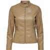 ONLY - Giacca da motociclista da donna in similpelle, Tigers Eye., XS