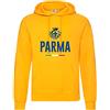 Tipolitografia Ghisleri Felpa Ultras gialloblu Parma Stemma Tifosi Calcio - Clicca personalizza per Taglia